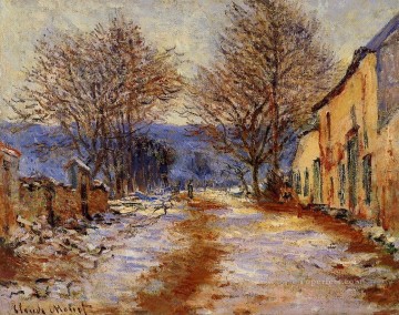 Claude Monet Painting - Efecto nieve en Falaise Claude Monet